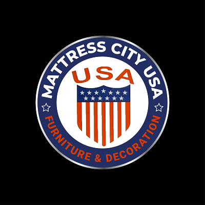 Logo For " MATTRESS CITY USA animation branding company design graphic design illustration logo ui ux vector