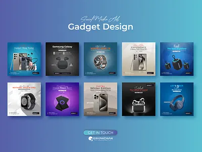 Social Media Ads | Gadget Design adcreatives advertising branding creativedesign creativemarketing designinspiration digitaldesign facebook post gadget ads gadget design gadget post graphicdesign instagram post logo marketing marketingdesign moderndesign motion graphics productbranding social media ads