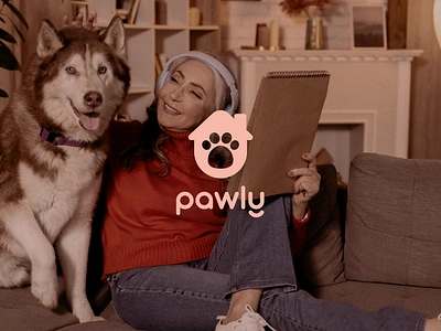 Pawly - Ped adoption app app design branding graphic design logo ui