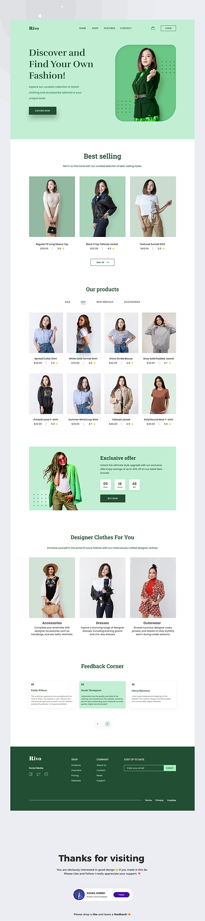 E-commerce Shopify website Design branding design fashion fashion website figma illustration ui ux uxui web web design website