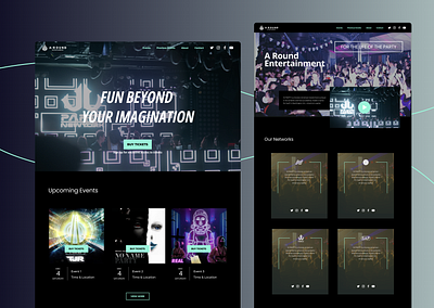 A Round Entertainment branding graphic design ui