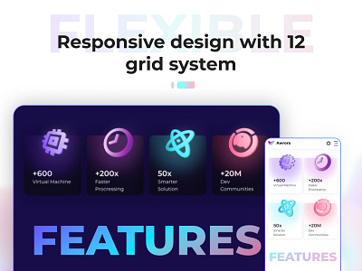 3D Icons 3d ai artificial inteligence dark mode glowing gradient graphic design home page icons illustration landing page machine learning pytorch single page software technology ui ux vibrant web design