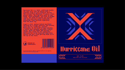 Hurriccane Oil - IPA Label brand identity branding design graphic design icon letter lettering logo typography