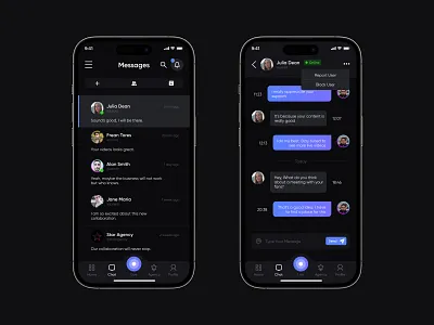 Messages and Chat app chat ios message mobile mobileapp ui uiux ux