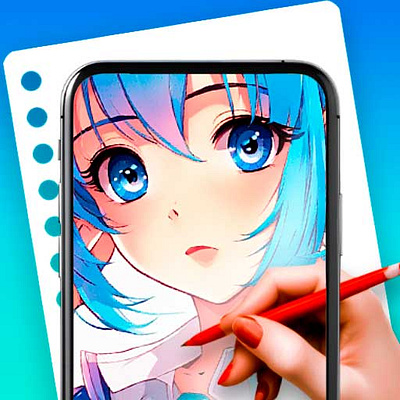 AR Drawing Anime App Icon android anime anime app app icon drawing icon icon design