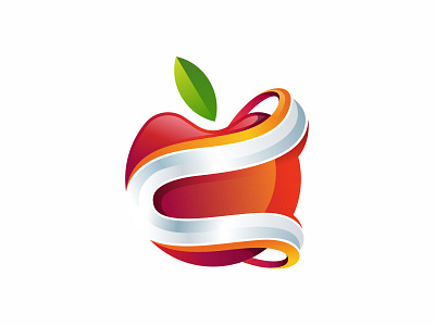 Letter C Cherry Logo 3d apple apple logo c logo cherry cherry logo fruit icon juice letter lettermark logo mark