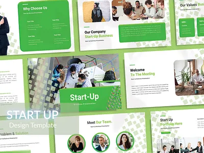 Start-Up Persentation Template leadership