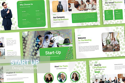 Start-Up Persentation Template leadership