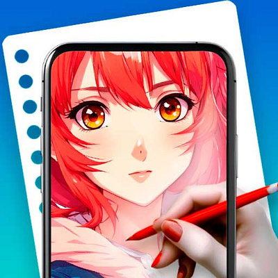 AR Drawing Anime icon design android anime app app design draw drawing icon icon design ui