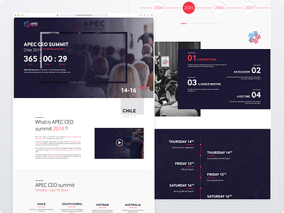 Web Design | Apec CEO Summit landing page ui ui design webdesign