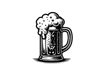 Beer glass design drawing activity graphic design ill illustration logo sc