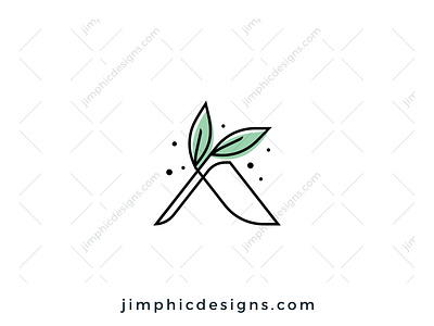 Leaves A Logo branding design graphic design leaf leaves letter letter logo logo logo design nature vector