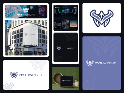 Mythwright Logo Redesign Idea brand branding company logo logo logo 2024 logo design logo designer logo exploration logo gaming logo idea logo inspiration logo redesign luxury logo rebrand tech logo