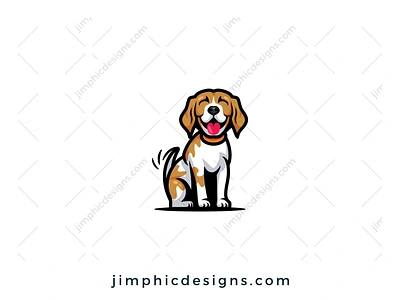 Happy Dog Logo branding design dog dog logo graphic design logo logo design pet pet logo pet logo design vector