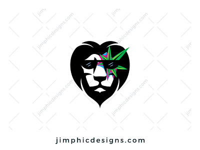 CBD Lion Logo branding cbd design graphic design leaf lion lion logo logo logo design vector