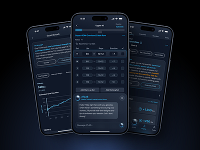 Overcoming Strength Training Plateaus Using Data & AI ai branding data fitness insights mobile ui ux ux research workout