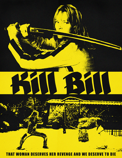 Kill Bill - poster character graphic design movie poster