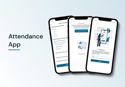 Attendance App app app design design mobile mobile ui product product design ui