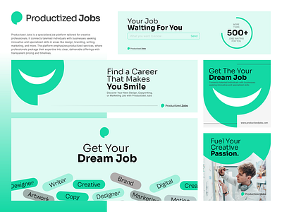 Productized Jobs Branding Design brand guide brand guidlines brand identity branding career creative design design idea graphic design hiring idea illustration insparetion jobs logo trending vector work