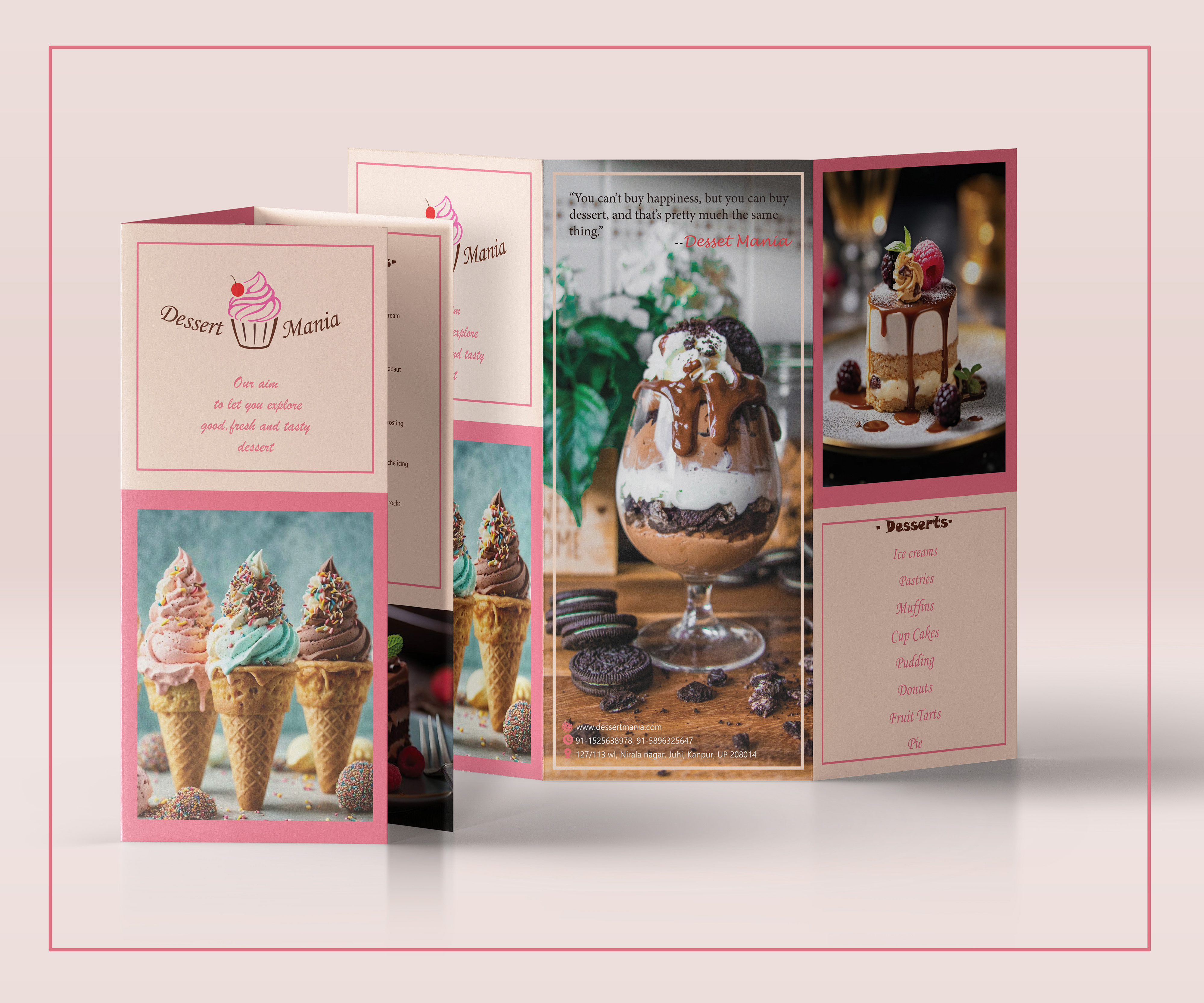 InDesign Brochure making adobe adobe illustrator adobe photoshop art branding brochure delicious design dessert digital painting digital work graphic design graphics illustration indesign logo photography restaurant thumbnails work