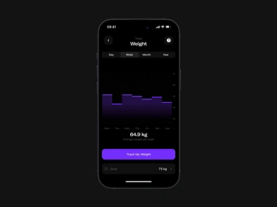 Weight Tracker animation bottom sheet control ios tracker ui weight tracker