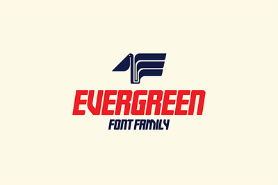 EVERGREEN { font family } corporate logo design display font font design modern type san serif type design