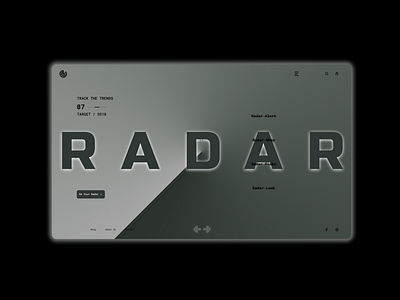 Radar 🔦 3d animation branding clock concept design figma graphic design minimal motion graphics ui ux web design