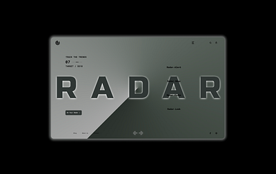 Radar 🔦 3d animation branding clock concept design figma graphic design minimal motion graphics ui ux web design