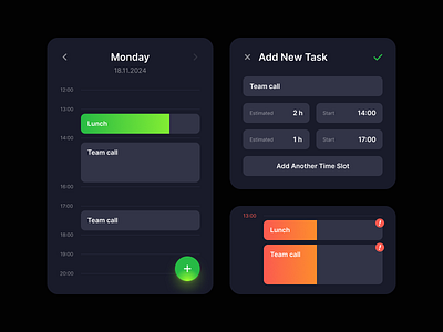 Daily Planer UI Concept app daily planer mobile mobile app planer tasks ui