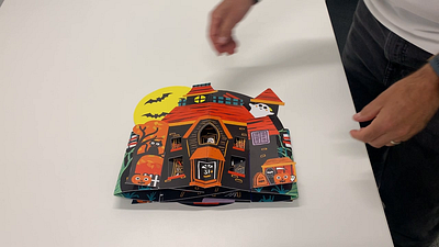 Paper Engineering - Pop-Up Haunted House 3d design paper engineering pop up