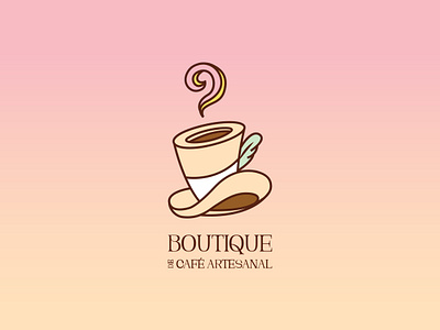 BOUTIQUE DE CAFÉ ARTESANAL branding graphic design logo