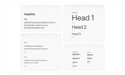 Type System typography ui