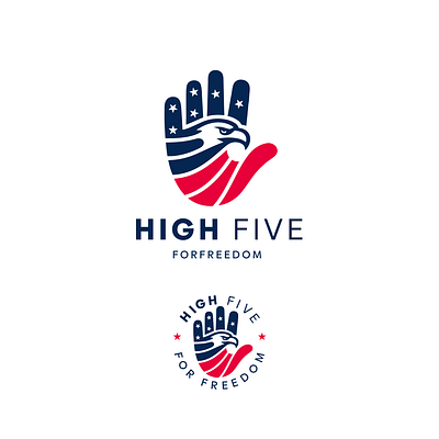 HIGH FIVE brand branding design logo vector