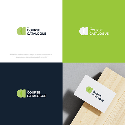 THE COURSE CATALOGUE brand branding design icon logo simple vector