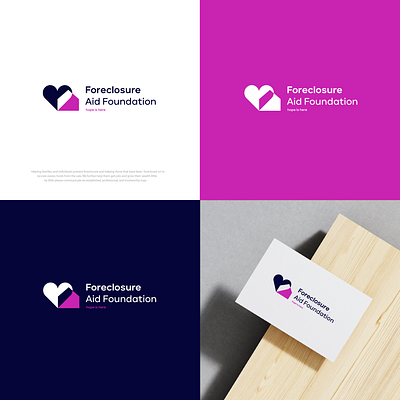 Foreclosure Aid Foundation brand branding design logo simple vector