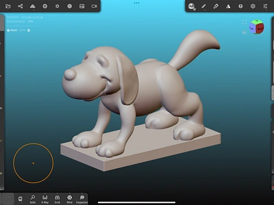 3D Dog Sculpt 3d design 3d printing 3d sculpt character design