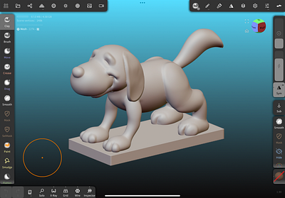 3D Dog Sculpt 3d design 3d printing 3d sculpt character design