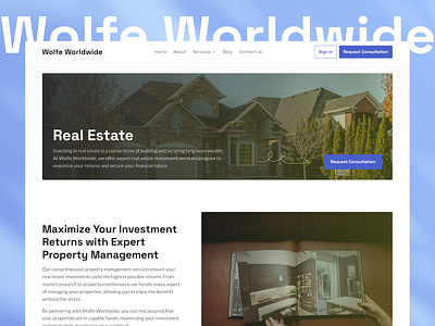 Real Estate & Financial Platform 🏡💼 property management web3design.