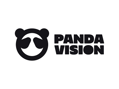 PANDA VISION LOGO bear branding dailylogochallenge logo logomark logotype minimalism panda vision