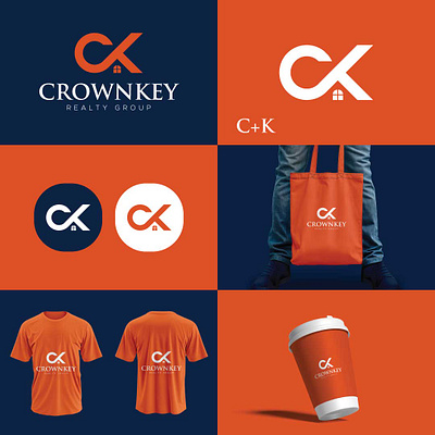 CROWNKEY Real Estate Logo design & identity Design. apartment bedroom branding building building logo commercial corporate logo graphic design identity logo logo design property property logo design real real estate real estate brand design real estate investment real estate logo real estate logo branding reality logo design