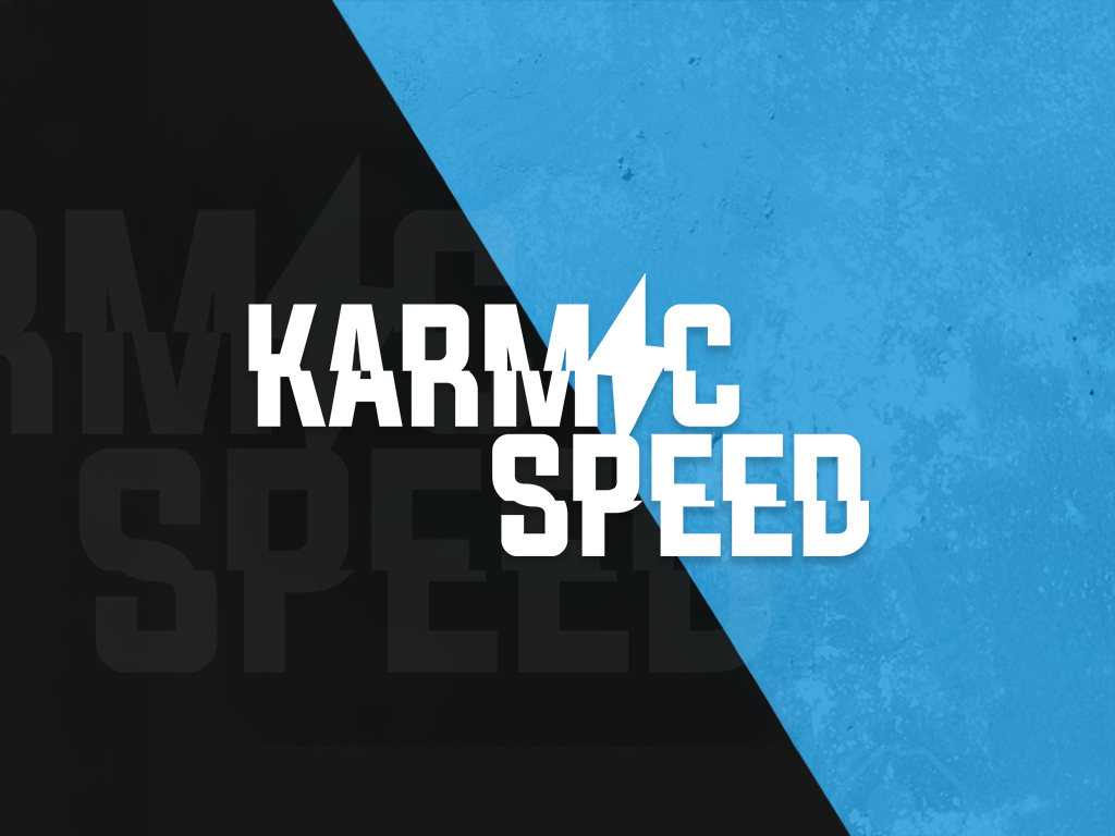 KarmicSpeed — Gaming Streamer Brand Identity branding gaming graphic design logo logo design streamer typography visual identity