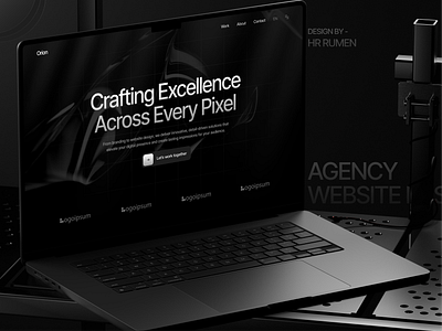 Orion - Design Agency Website agency agency website design design agency hr rumen landing page design landingpage minimal orion design agency website personal portfolio ui ux web web design website website design website design agency websitedesign