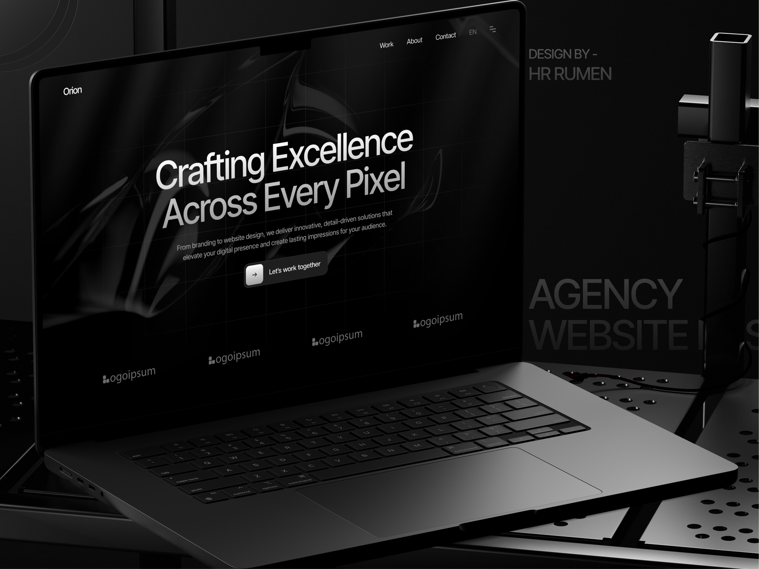 Orion - Design Agency Website agency agency website design design agency hr rumen landing page design landingpage minimal orion design agency website personal portfolio ui ux web web design website website design website design agency websitedesign