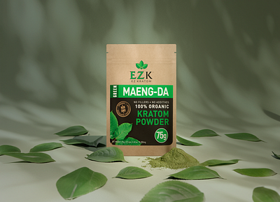 Ez Kratom | 3D Supplement Animation 3d animation blender branding kratom marketing powder product design render visualization