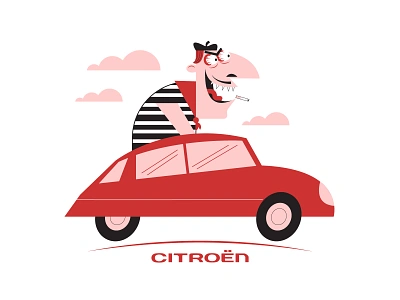 Citroen illustraion illustration illustration art illustration digital illustrations minimalist seattle