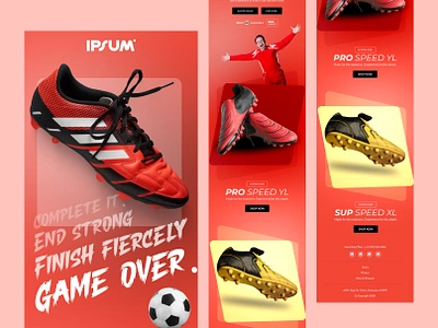 Email Template Design for sports brand campaign design ecommerce email coding email deisgn email design and code email design in figma email newsletter email template figma email html email template klaviyo mailchimp marketing zoho