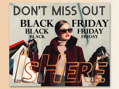 Black Friday. Advertising banner. 3d branding design graphic design illustration logo typography ui vector №