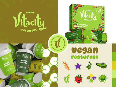 Restaurant Brand Guideline - Vitacity Vegan brand brand guideline brand identity brand style guideline branding guideline restaurant vegan vegan brand guideline vegan brand present vegan restaurant veganrestaurant