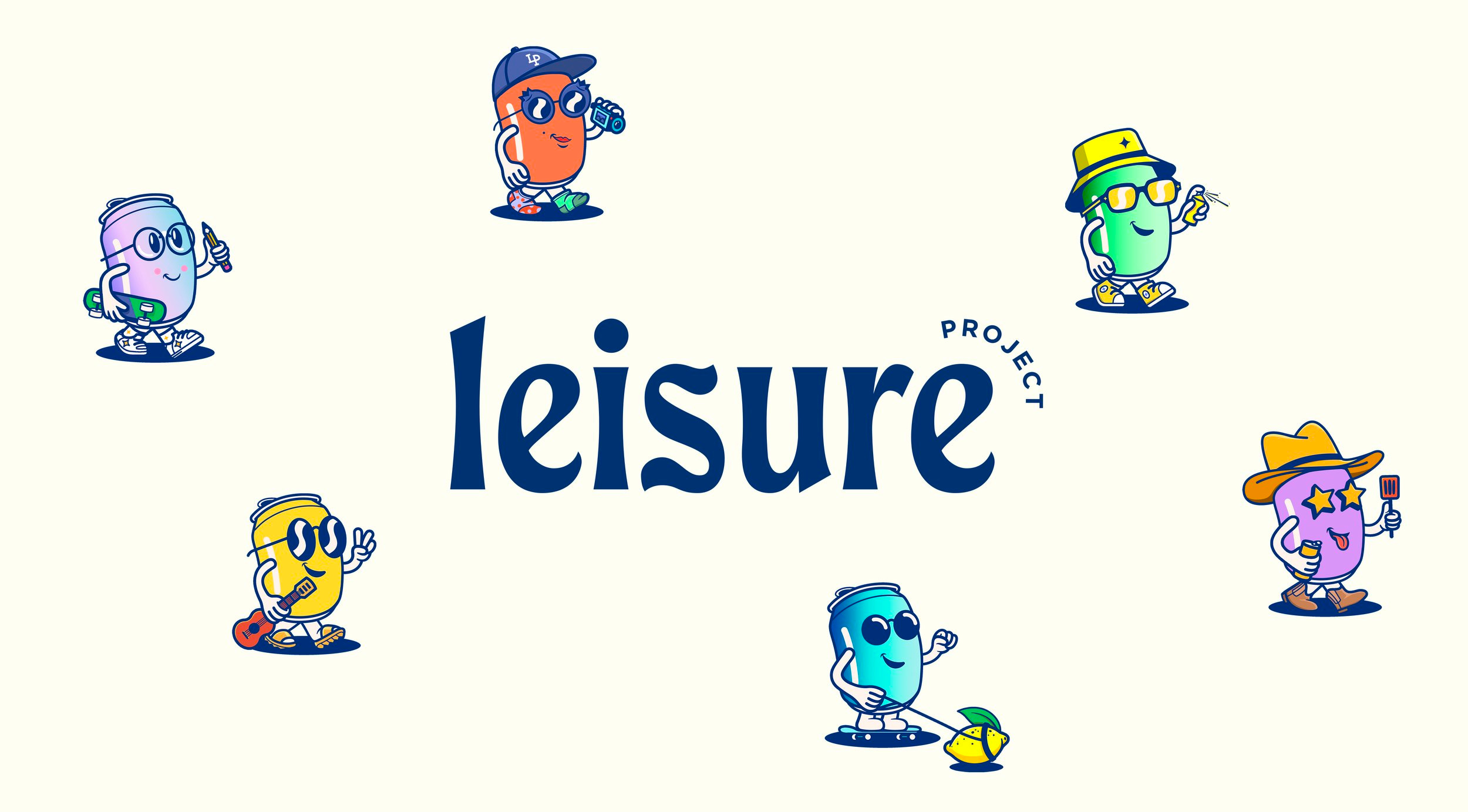 Leisure Project - Logo beverage branding drink hydration illustration logo packaging