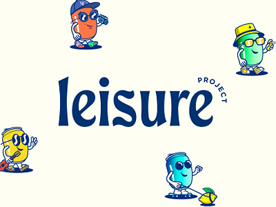 Leisure Project - Logo beverage branding drink hydration illustration logo packaging